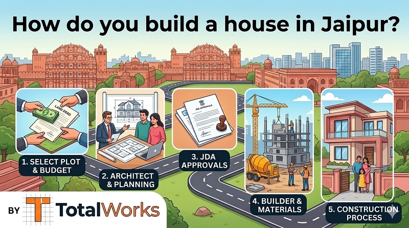 How to Build a House in Jaipur Step-by-Step Guide How to Build a House in Jaipur Step-by-Step Guide